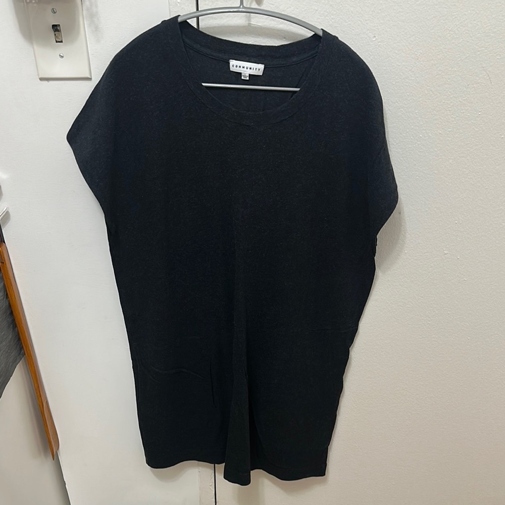 Eileen Fisher Black Tunic Top